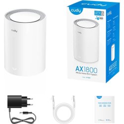 CUDY Mesh Solution M1800 1-pk/Gigabit Wi-Fi 6 2.5G