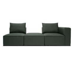 Fondi modulsoffa, 3 moduler, Grön