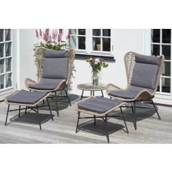 Thorkild Loungeset 2 pers. 5 delar med kuddar