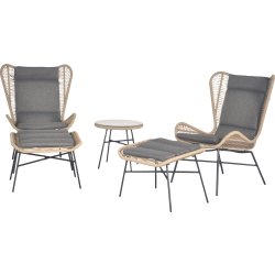Thorkild Loungeset 2 pers. 5 delar med kuddar
