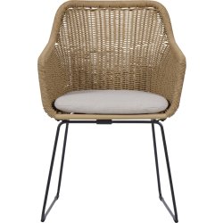 Sif Trädgårdsstol, svart/natur