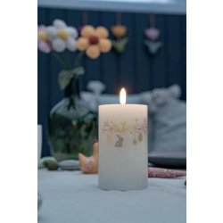 LED-lampa med påskmotiv H12,5 x Ø7,5 cm, vit