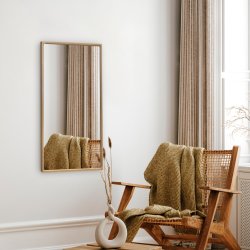 Incado spegel med träram, 40x80 cm, ek