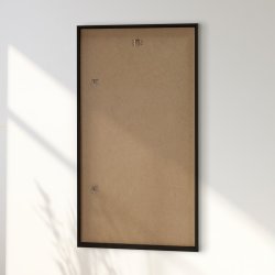 Incado spegel med träram, 40x80 cm, svart ek