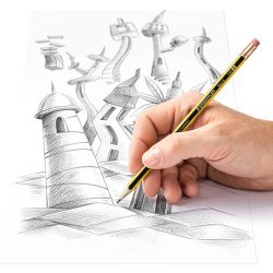 Staedtler Noris Eco 122 HB Blyertspenna m. radergu