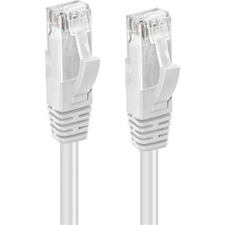 MicroConnect CAT6 U/UTP nätverkskabel, 0,2 m, vit