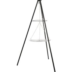 Dangrill tripod bål m. eldbricka och galler, svart