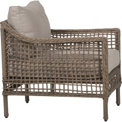 Frøya Loungeset 5 pers. 4 delar, beige/natur