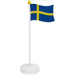 Bordsflagga, trä, svensk flagga, 30 cm, 1 st.