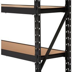 Stålställ med 4 hyllplan, 600 kg, 180x180x45 cm