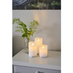 Sirius Sara laddningsbar LED-ljus H10,5/12,5/15 cm