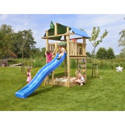 Jungle Gym Fort 2.1 lektorn med blå rutschkana