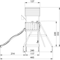 Jungle Gym Mansion 2.1 Lektorn, gungor+rutschkana