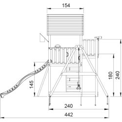 Jungle Gym Palace 2.1 lektorn, gungor&rutschkana
