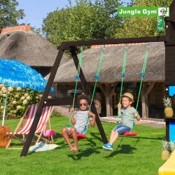 Jungle Gym gungmodul 220 med 2 gungor, svart