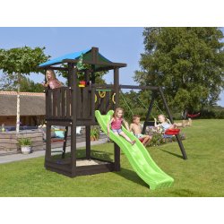 Jungle Gym Hut Lektorn, gungor & rutschkana, svart