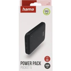 HAMA Powerbank 5000mAh, svart