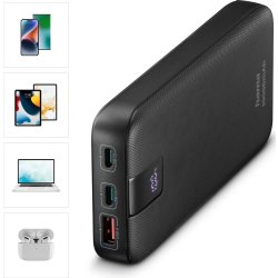 HAMA Powerbank PD 10000mAh, svart