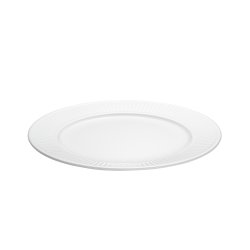 Pillivuyt Plissé-tallrik Ø 22 cm, vit