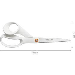 Fiskars Functional Form Universalsax, 21 cm, vit