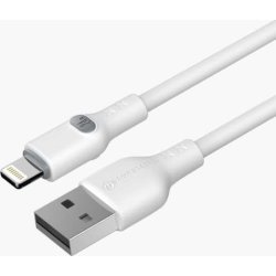 Powertrend Laddningskabel USB-A/Lightning, 1m, vit