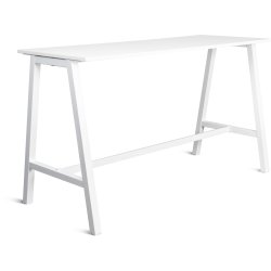 Talk Högbord, vit ram/vit laminat, 180x70 cm