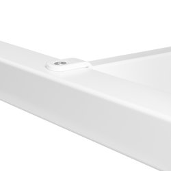 Talk Högbord, vit ram/vit laminat, 180x70 cm