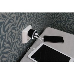 Capidi Säkerhetstimer USB A+C, svart
