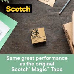 Scotch bordshållare svart + 3rl Magic Miljö Tejp