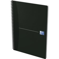 Oxford Smart Black Spiralbok A4, rutat