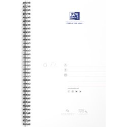 Oxford Smart Black Spiralbok A4, rutat