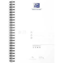 Oxford Smart Black Spiralblock A5, linjerat