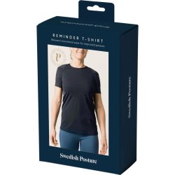 Swedish Posture T-shirt Dam Posture, svart, XS