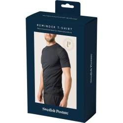 Swedish Posture T-shirt Posture för män, svart, L