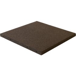 NORDIC PLAY gummiplatta 50x50x3 cm, svart, 120 st.