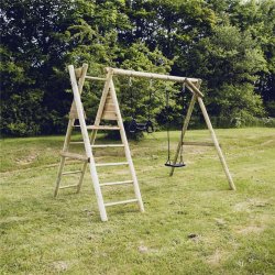 NORDIC PLAY gungställning med gunga och trapets