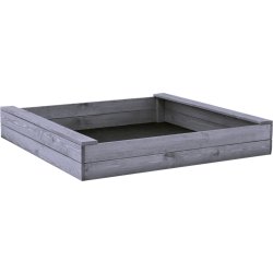 NORDIC PLAY Sandlåda, 120 x 120 cm, grå