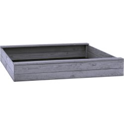 NORDIC PLAY Sandlåda, 120 x 120 cm, grå