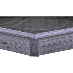 NORDIC PLAY Sandlåda, 6-kantig, grå