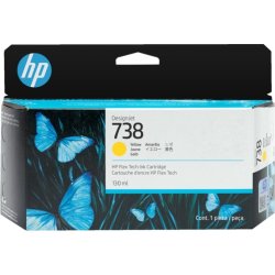 HP 738 DesignJet bläckpatron, 300 ml, gul