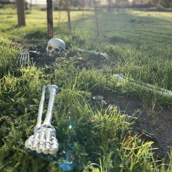 Skelett till trädgården, 5 delar, plast