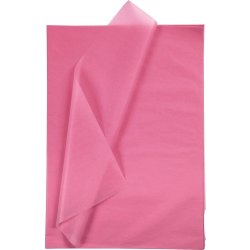 Silkespapper 50x70 cm 14g 25 ark rosa