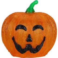 Pumpa med LED-Ljus & Timer, akryl, H25 cm