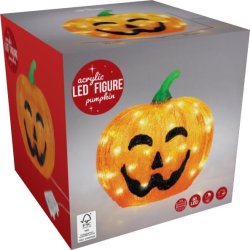 Pumpa med LED-Ljus & Timer, akryl, H25 cm