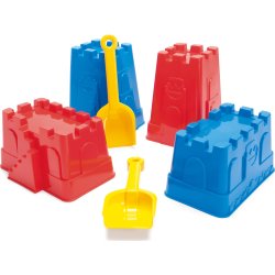 Dantoy Sandslott och spade set, 6 delar