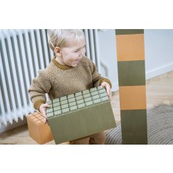 Dantoy Byggklossar, grön/orange, 26 st.