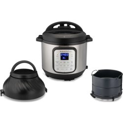Instant Pot Duo Crisp 8+ 11-i-1 Airfryer, rostfri.