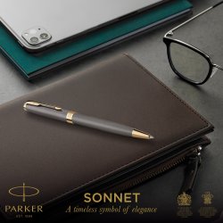 Parker Sonnet Grey GT kulspetspenna | M