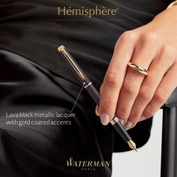 Waterman Hemisphere Lava Black reservoarpenna | M