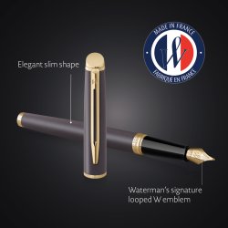 Waterman Hemisphere Lava Black reservoarpenna | M